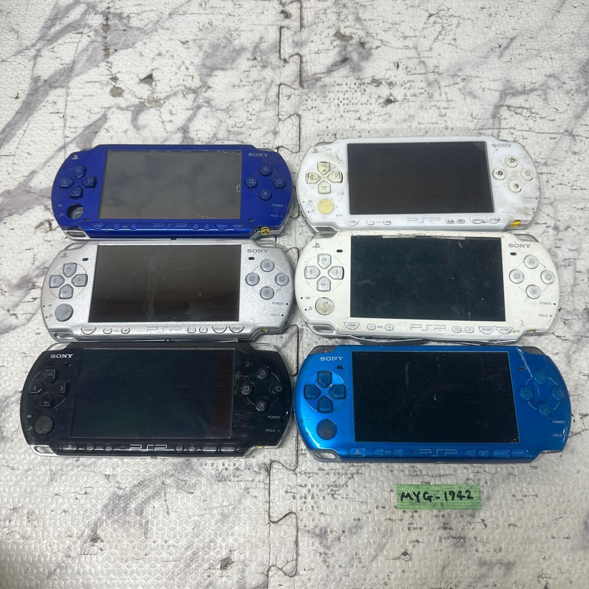 MYG-1742 super-discount ge-. machine PSP body SONY PSP-3000 PSP-2000 PSP-1000 operation not yet verification 6 point set sale Junk including in a package un- possible 