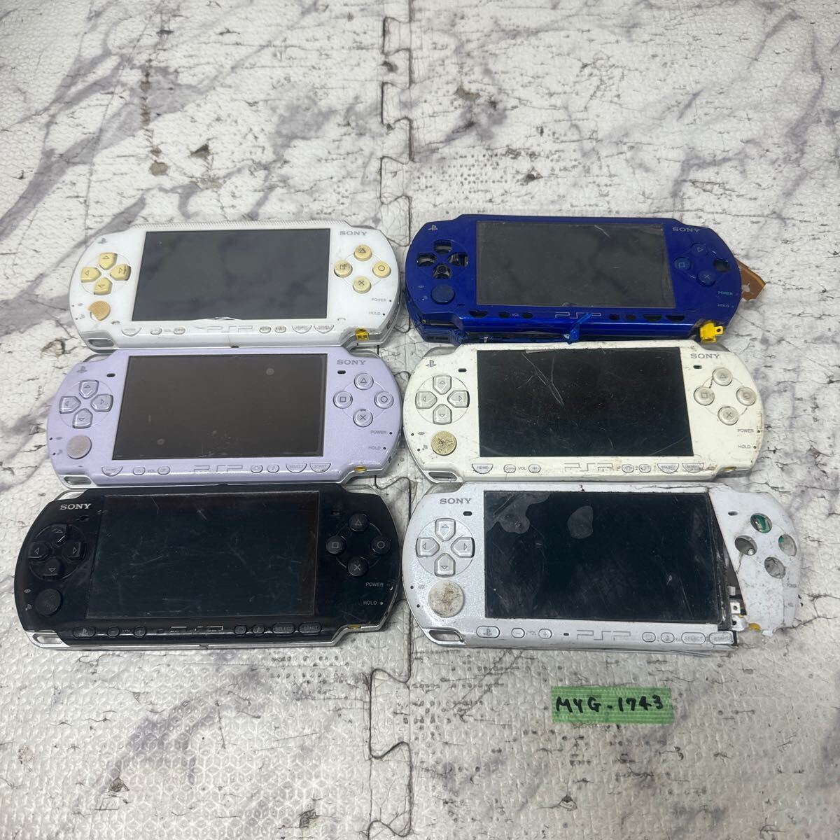 MYG-1743 激安 ゲー厶機 PSP 本体 SONY PSP-3000 PSP-2000 PSP-1000 動作未確認 6点 まとめ売り ジャンク 同梱不可_画像1