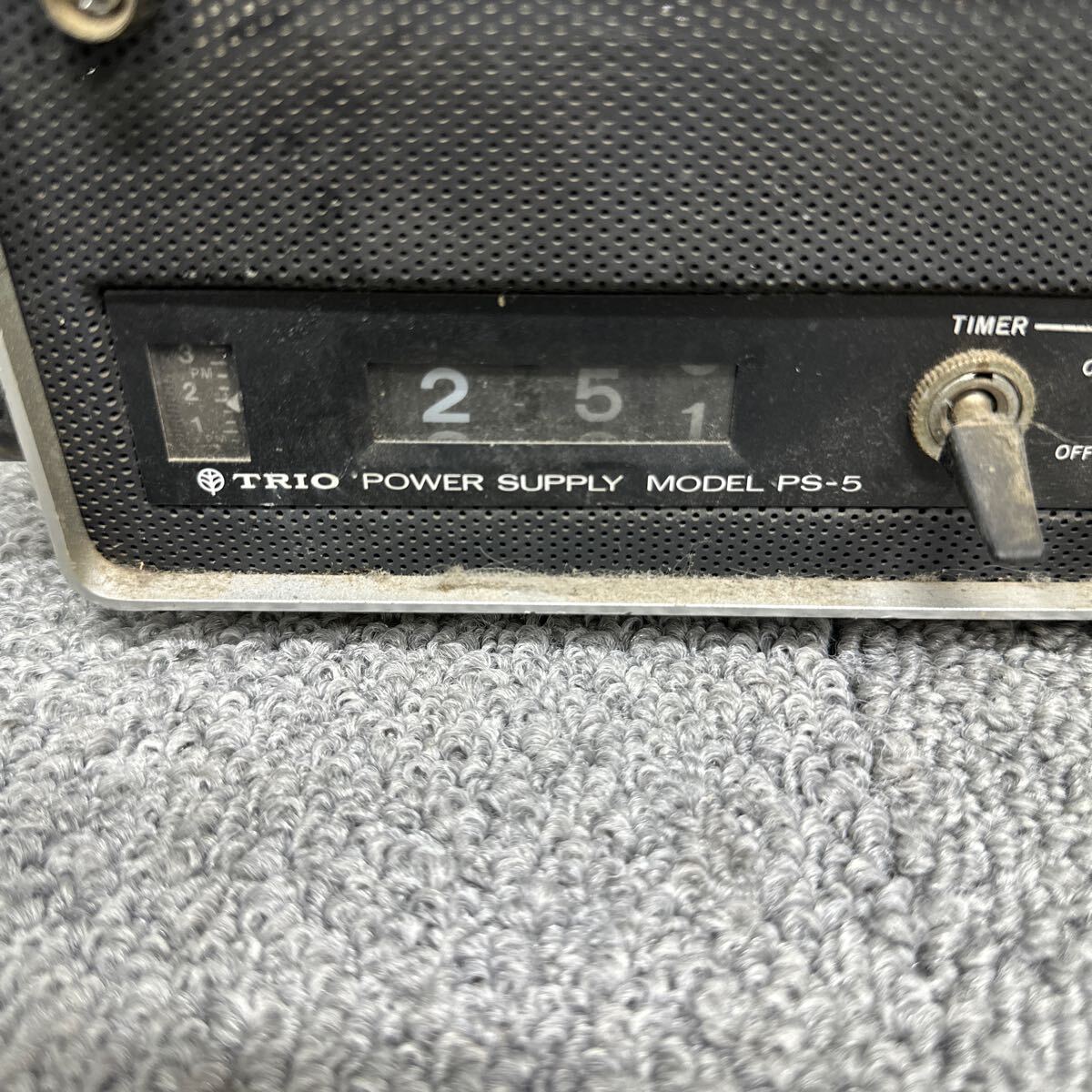 MYM5-61 super-discount TORIO PS-5 POWER SUPPLY Trio power supply transceiver stabilizing supply electrification OK used present condition goods *3 times re-exhibition . liquidation 