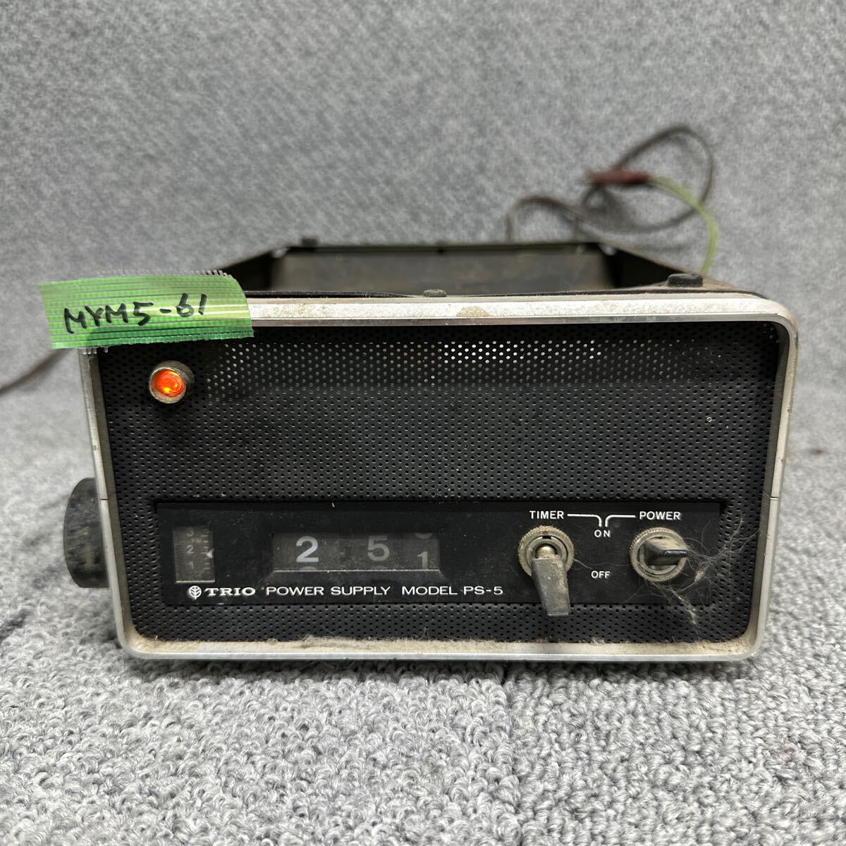 MYM5-61 super-discount TORIO PS-5 POWER SUPPLY Trio power supply transceiver stabilizing supply electrification OK used present condition goods *3 times re-exhibition . liquidation 