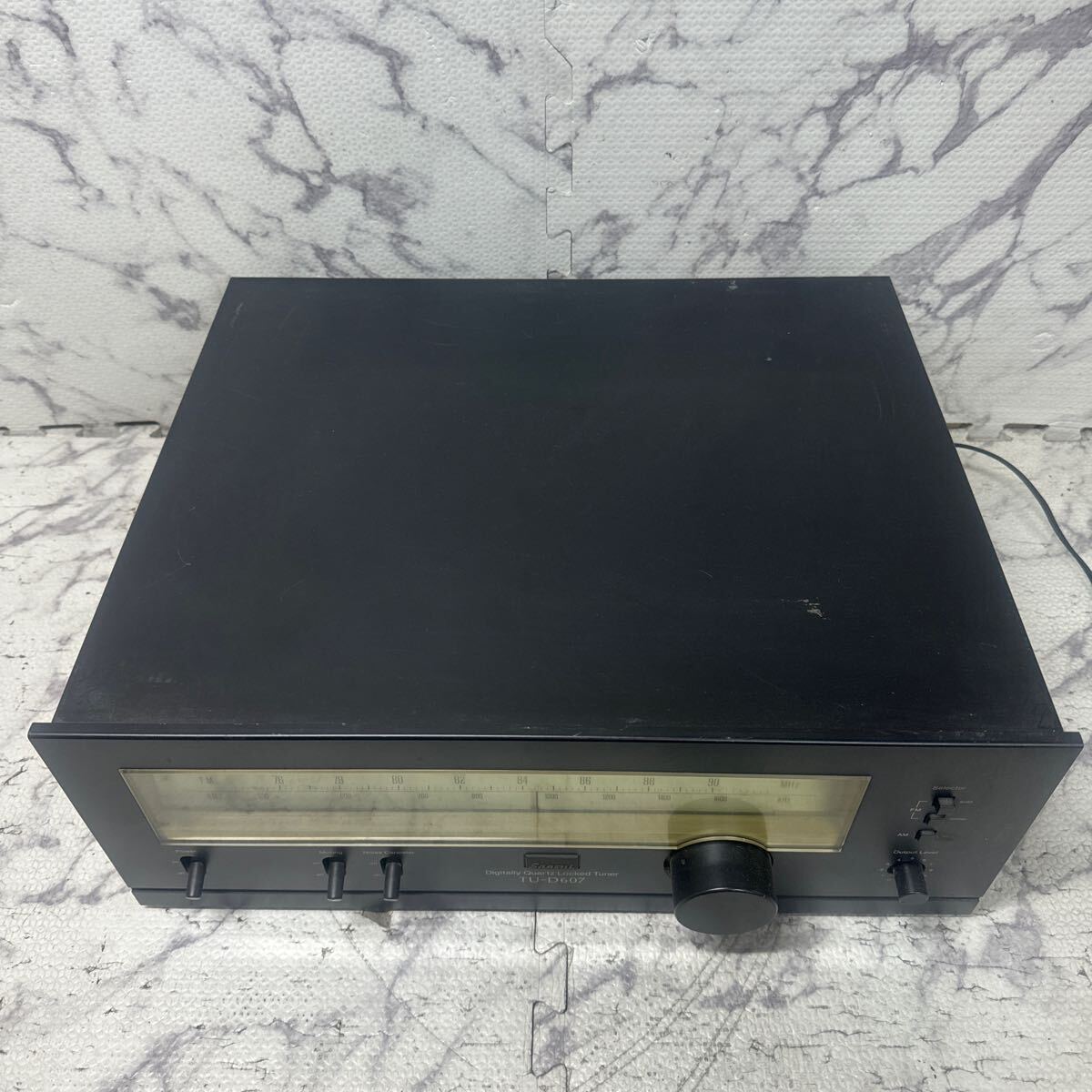 MYM5-119 super-discount Sansui Digital Quartz Locked Tuner TU-D607 tuner electrification OK used present condition goods *3 times re-exhibition . liquidation 