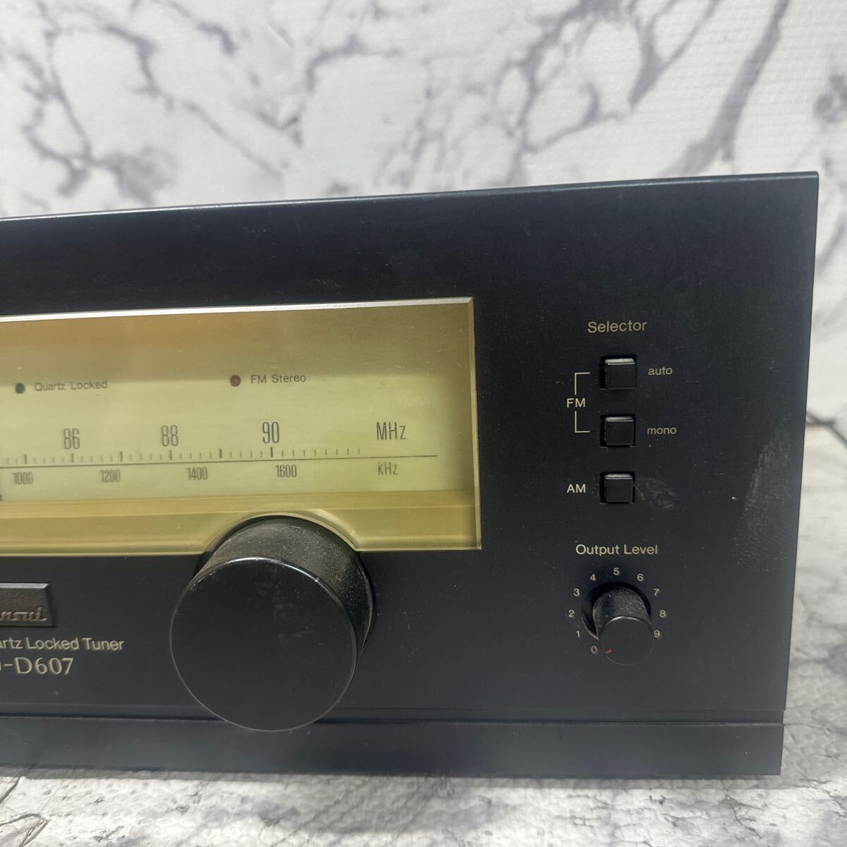 MYM5-119 super-discount Sansui Digital Quartz Locked Tuner TU-D607 tuner electrification OK used present condition goods *3 times re-exhibition . liquidation 