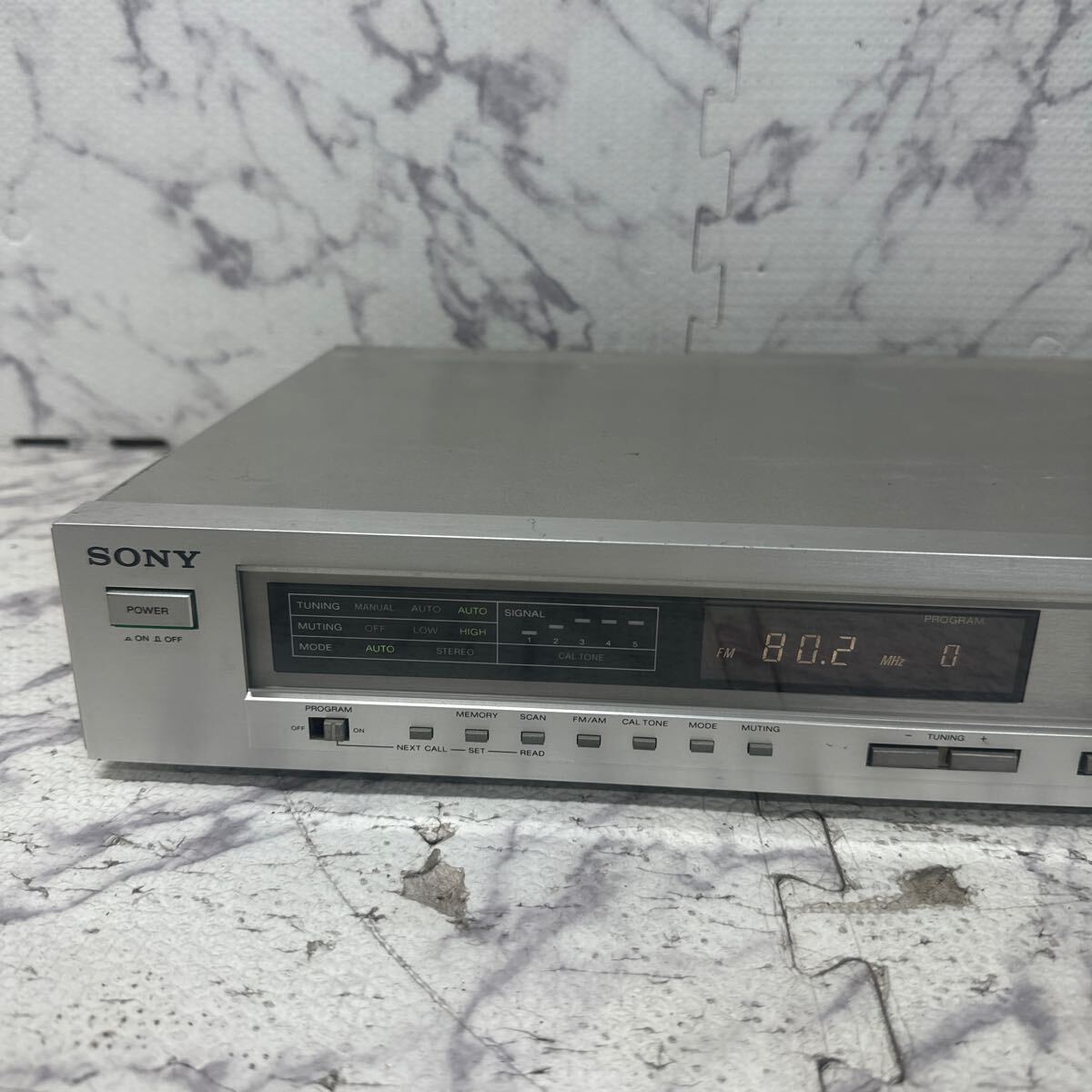 MYM5-130 super-discount SONY FM STEREO/FM-AM TUNER ST-J75 tuner electrification OK used present condition goods *3 times re-exhibition . liquidation 