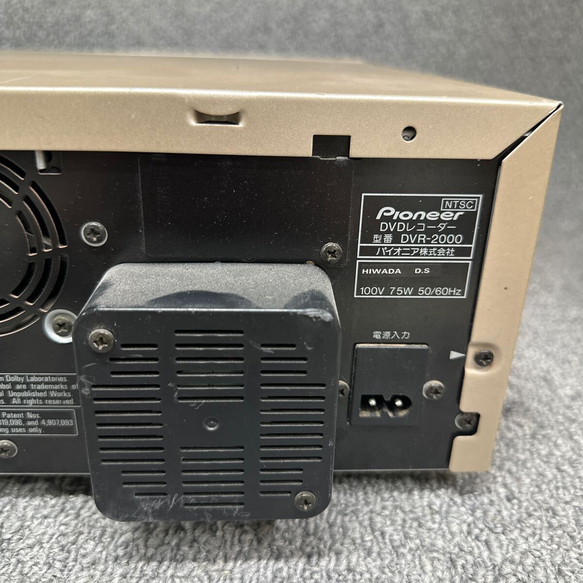 MYM5-160 激安 DVDレコーダー Pioneer DVR-2000 DVD RECORDING SYSTEM パイオニア 通電OK 中古現状品 ※3回再出品で処分_画像7