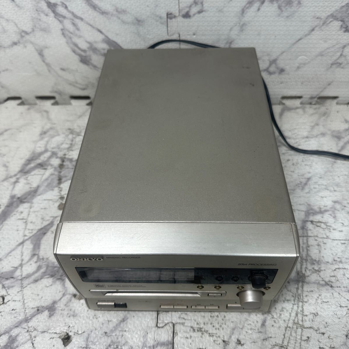 MYM5-201 激安 ONKYO MINIDISC RECORDER MD-185X MDレコーダー 通電OK 中古現状品 ※3回再出品で処分_画像2