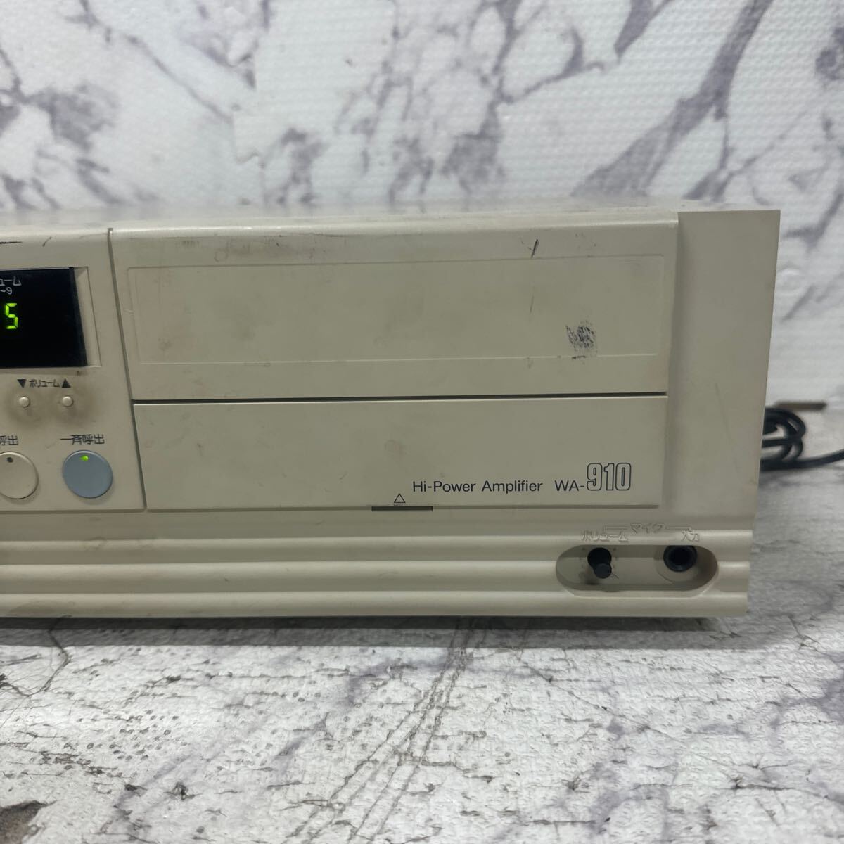 MYM5-205 激安 Panasonic Hi-Power Amplifier WA-910 ハイパワーアンプ 通電OK 中古現状品 ※3回再出品で処分_画像3