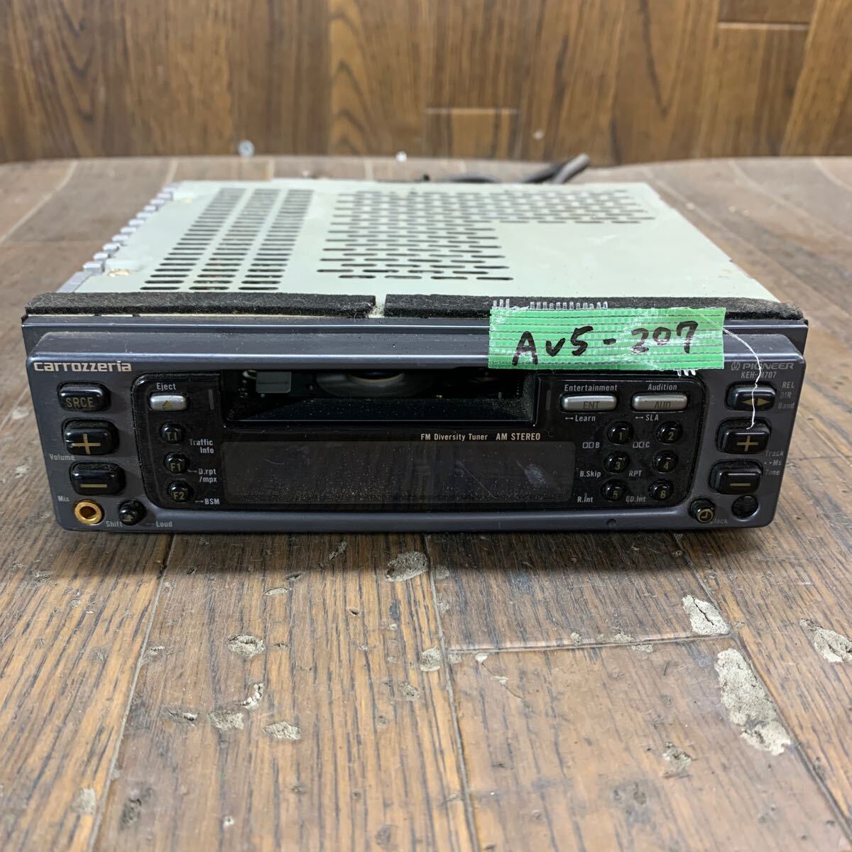 AV5-207 激安 カーステレオ Carrozzeria Pioneer KEH-M707 ME000589 カセット FM/AM テープデッキ 通電未確認 ジャンク_画像1