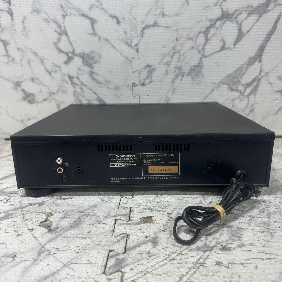 MYM5-232 激安 PIONEER COMPACT DISC PLAYER PD-Z91 CDプレーヤー 通電OK 中古現状品 ※3回再出品で処分_画像5