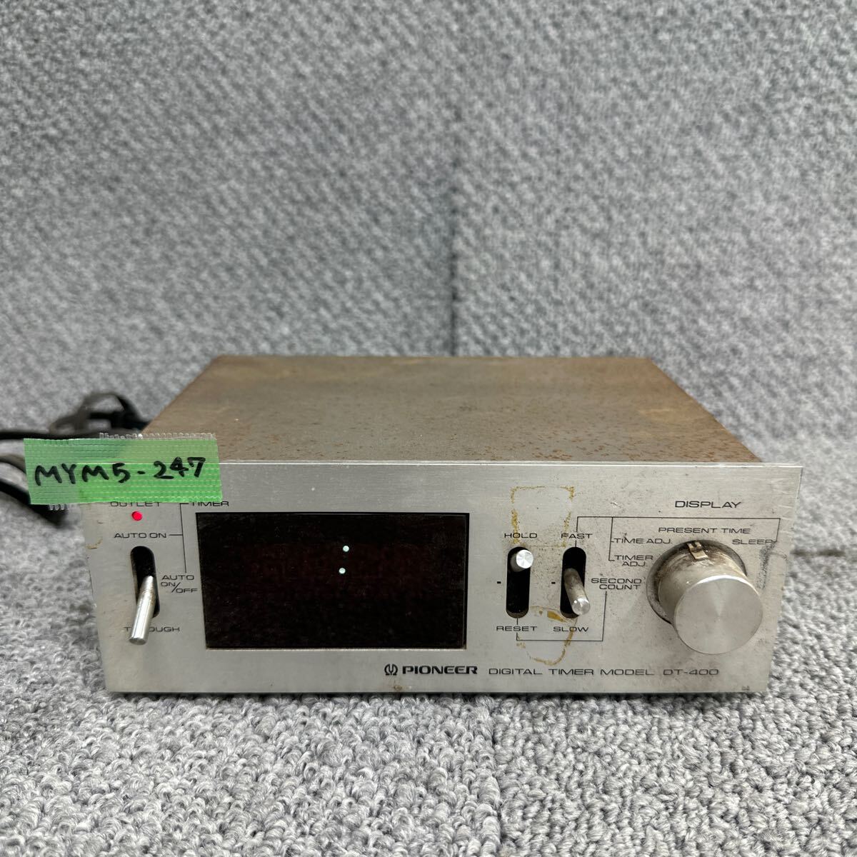 MYM5-247 激安 オーディオタイマー PIONEER DT-400 DIGITAL TIMER パイオニア 通電OK 中古現状品 ※3回再出品で処分_画像1