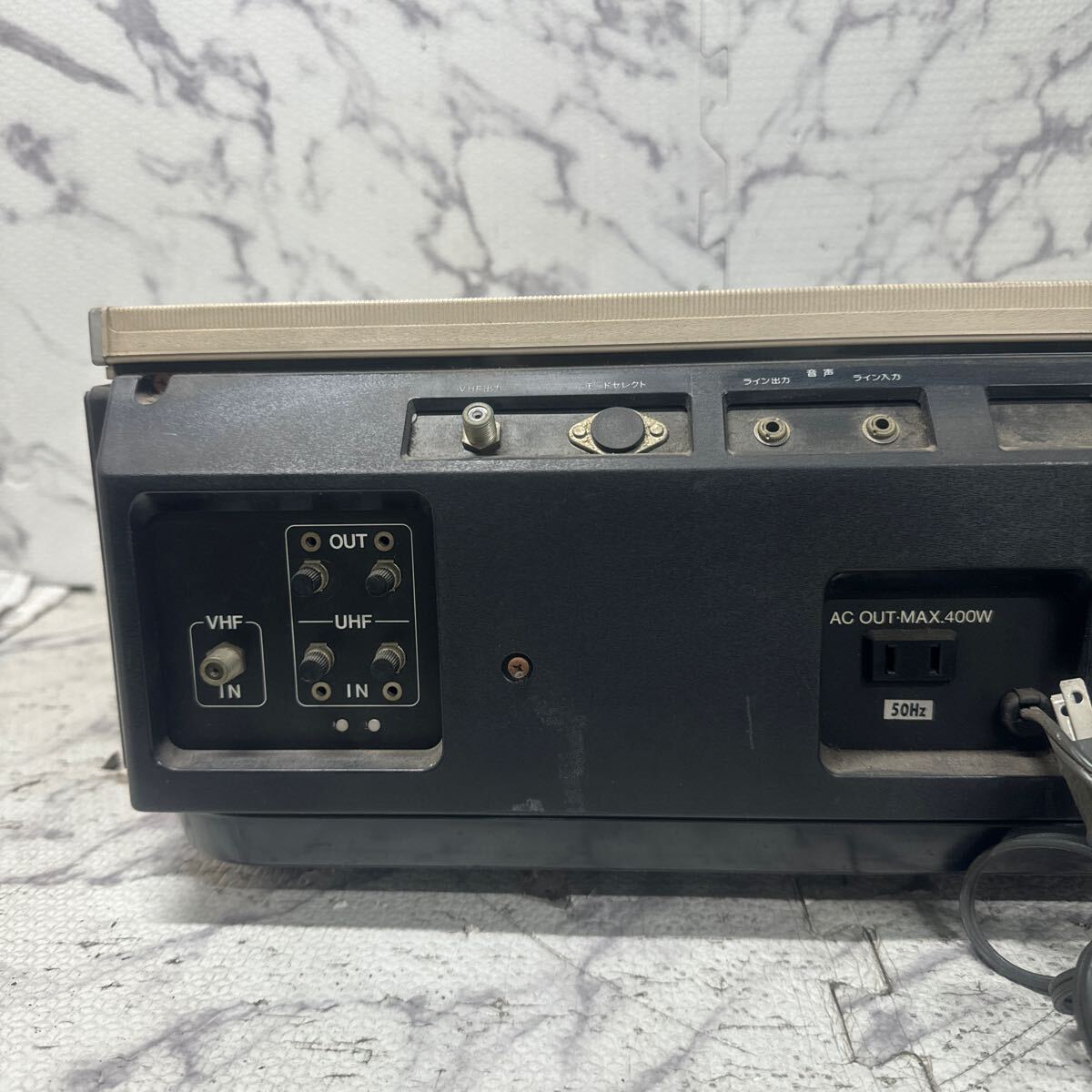 MYM5-319 激安 SONY VIDEOCASSETTE RECORDER SL-7100 ビデオカセットレコーダー 通電OK 中古現状品 ※3回再出品で処分_画像6