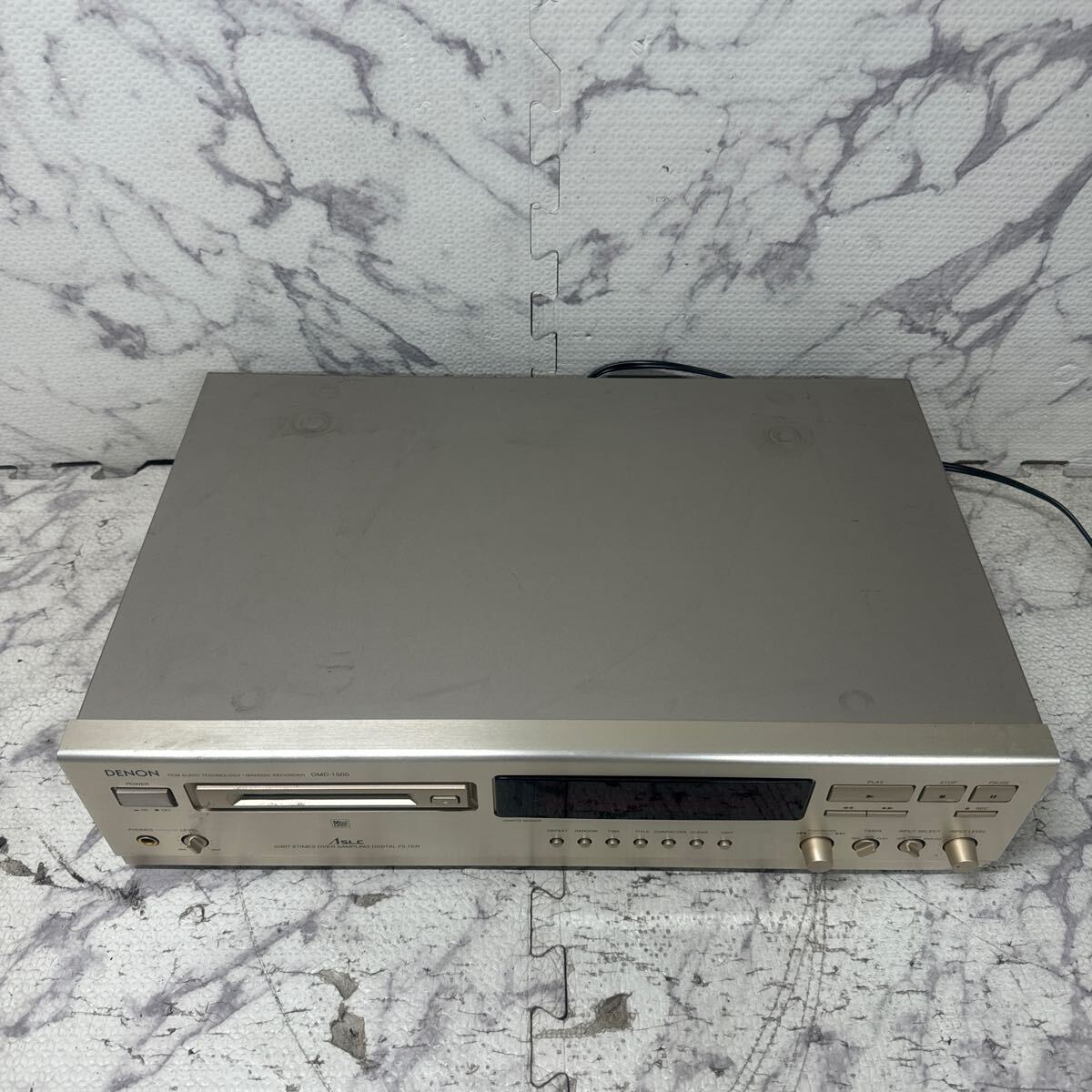 MYM5-324 激安 DENON PCM AUDIO TECHNOLOGY/MINIDISC RECORDER DMD-1500 通電OK 中古現状品 ※3回再出品で処分_画像3