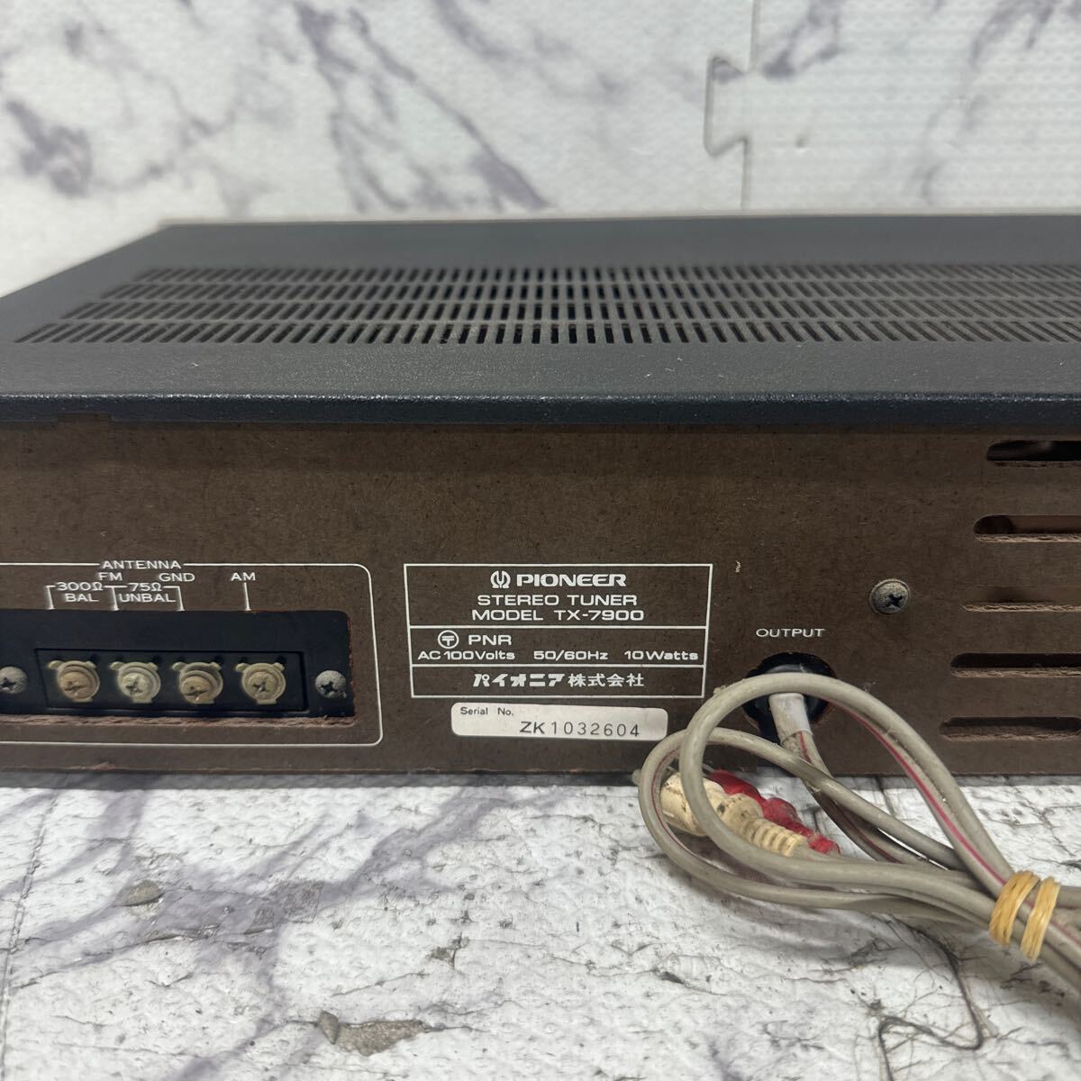 MYM5-437 激安 PIONEER STEREO TUNER TX-7900 チューナー 通電OK 中古現状品 ※3回再出品で処分_画像6