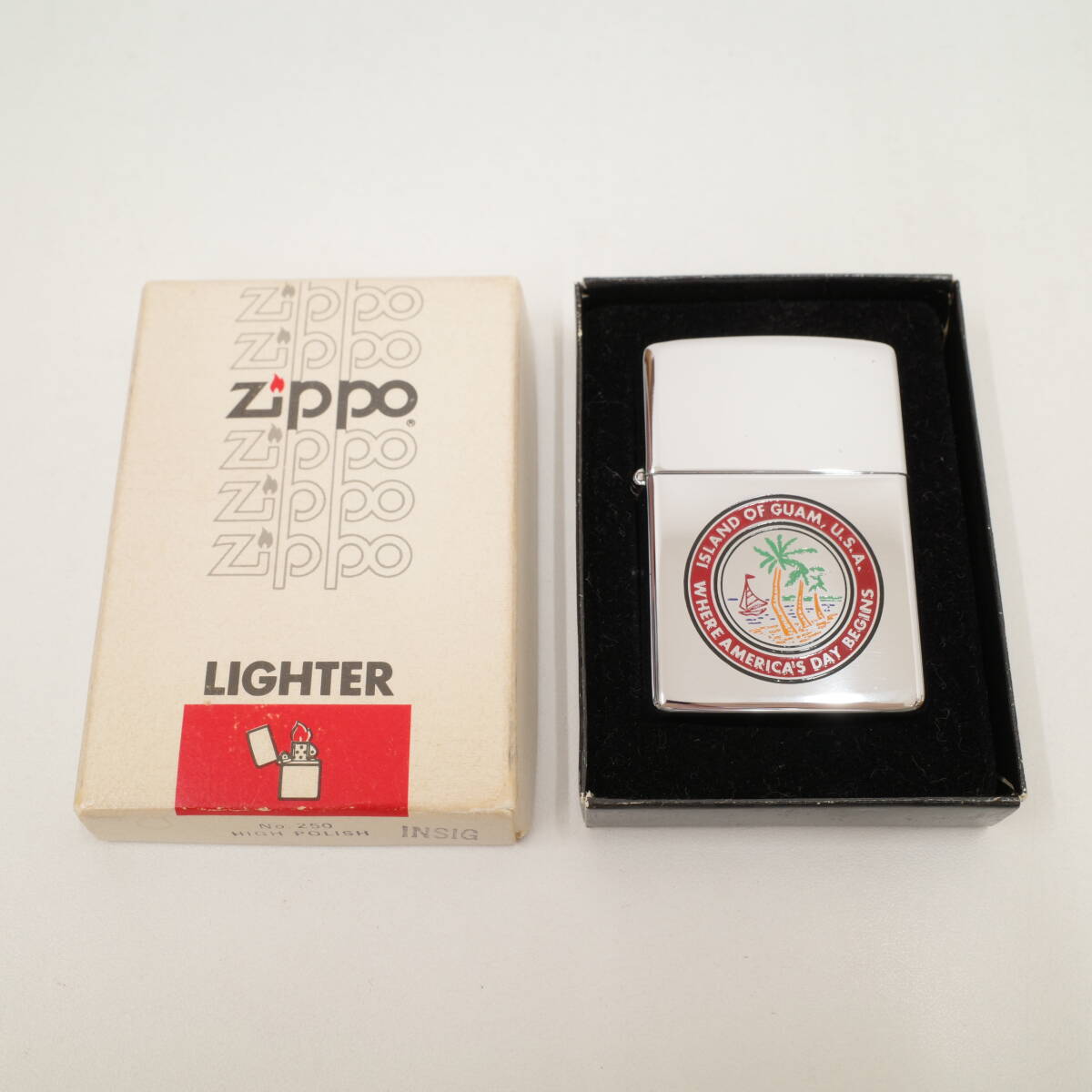 【未使用】Zippo ジッポー オイルライター アメリカ GUAM グアム_画像1