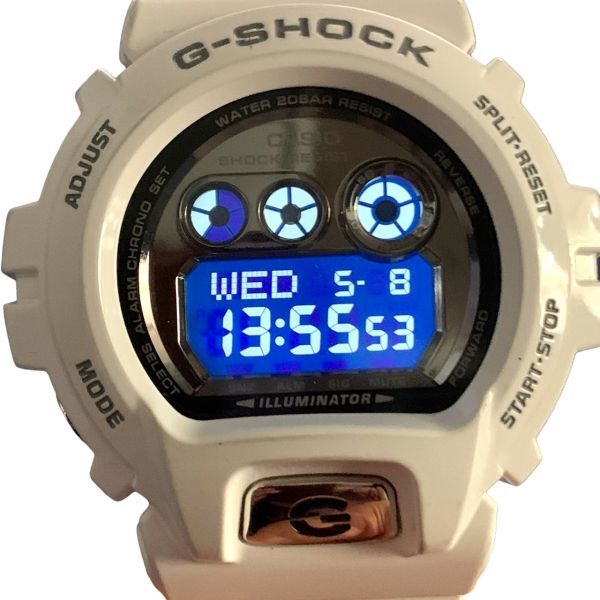 ■稼働品　CASIO カシオ G-SHOCK　GD-X6900FB-7JF　ホワイト　ビッグサイズ　三つ目　　ミラー文字盤　箱/取説付_画像10