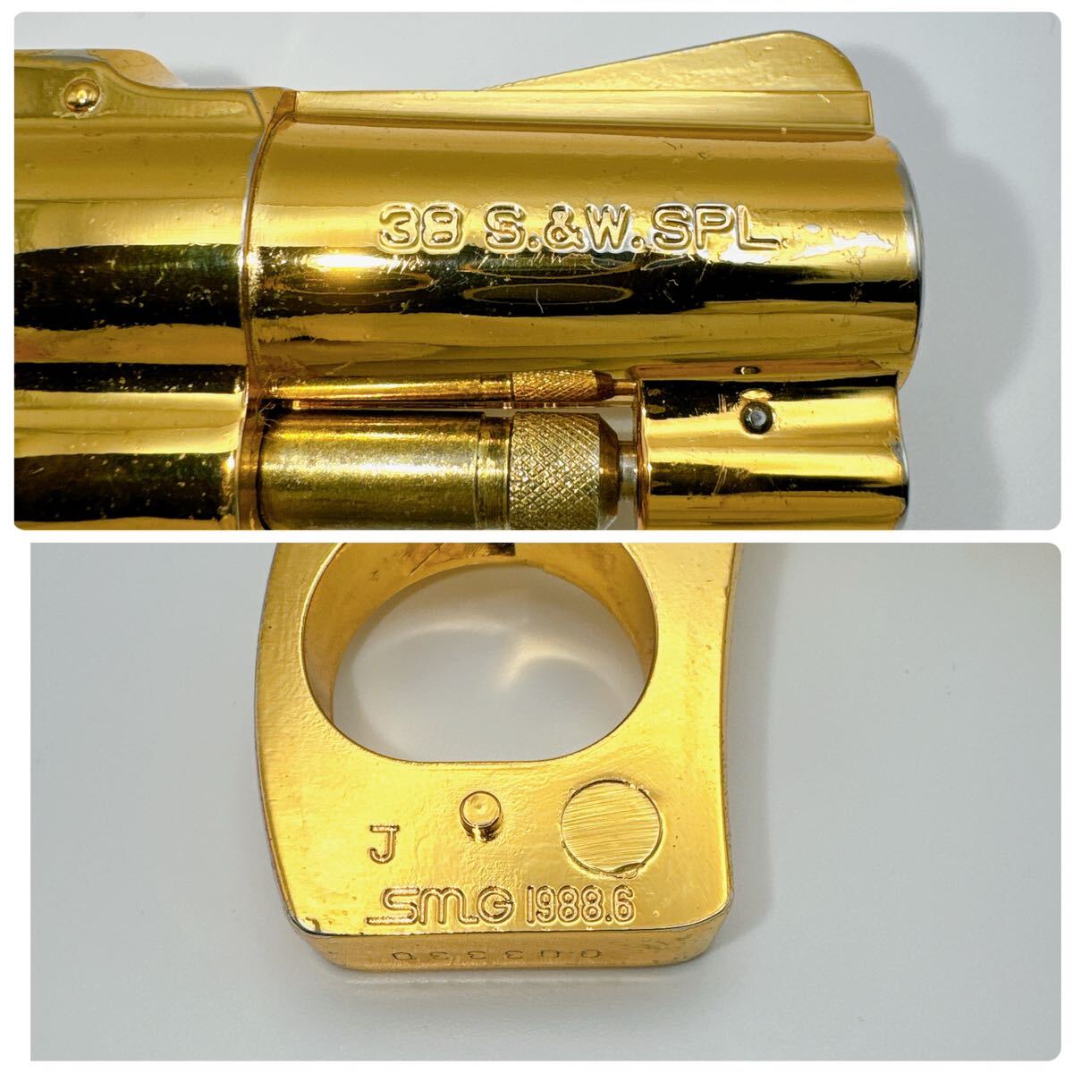 KOKUSAIコクサイ S&W M36チーフスペシャル 24k金メッキ SMG刻印 KOKUSAIコクサイ S&W M36チーフスペシャル 24k金メッキ SMG刻印