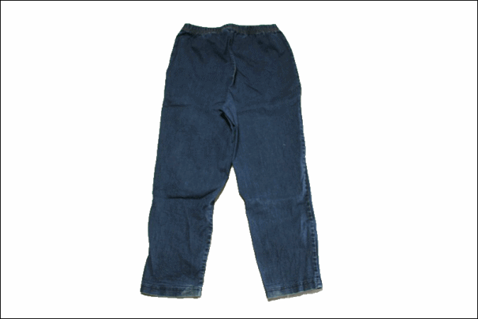 【1X】 Croft & Barrow  Denim   ...  брюки    талия  резиновый   2 кармана   винтаж   винтажный   USA  бу одежда   старый  EA394