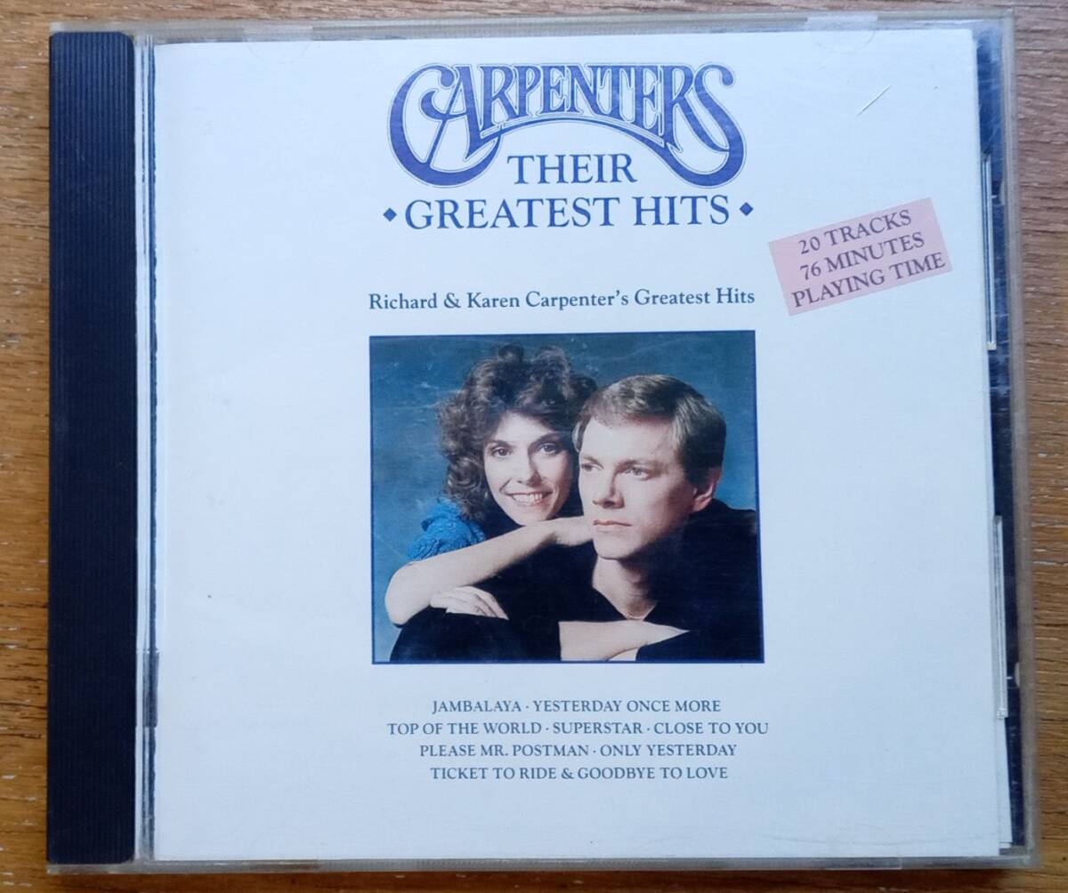 カーペンターズ　THEIR GREATEST HITS 　国内版CD（1994年発売 中古）_画像1