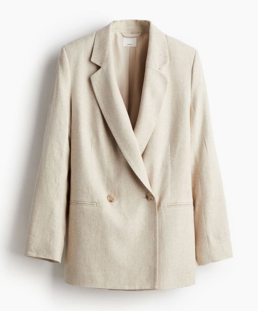H&M リネン混ダブルジャケット Lサイズ|Yahoo!フリマ(旧PayPay H&M リネン混ダブルジャケット Lサイズ|Yahoo!フリマ(旧PayPay