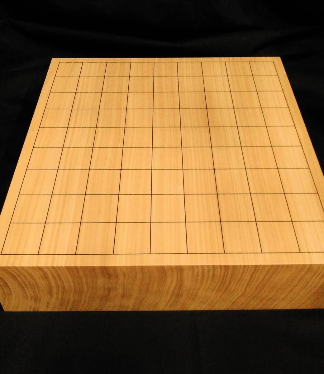 日本産榧　２寸６分柾目一枚板将棋卓上盤_画像2
