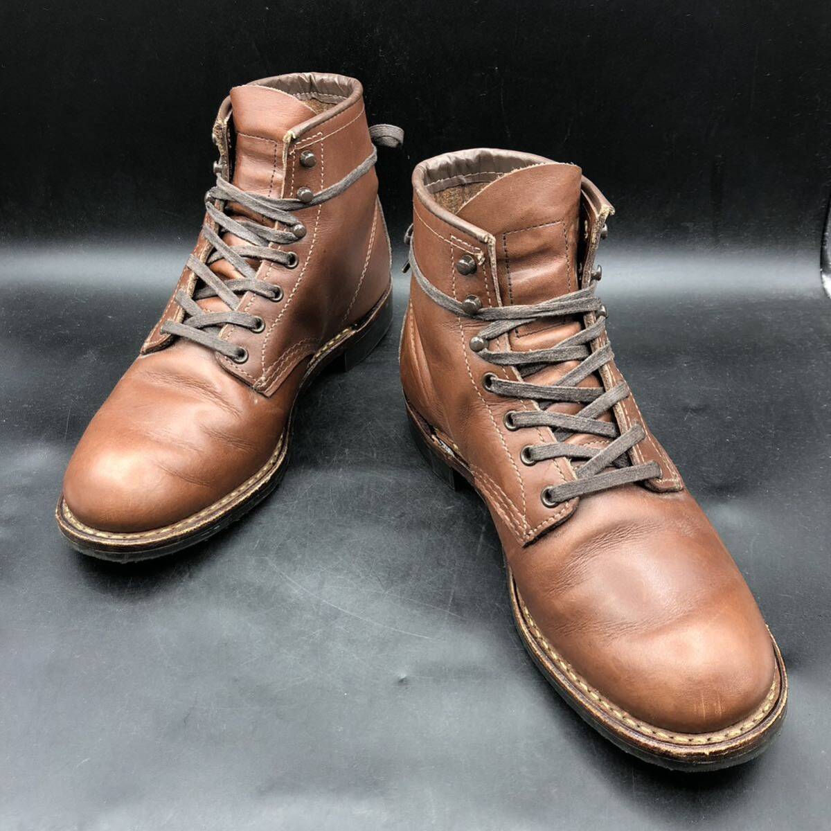 M2799 superior article 18 year made RED WING Red Wing 9063 Beck man US6/24.0cm cheeks feather Stone tea Flat box braided up boots 