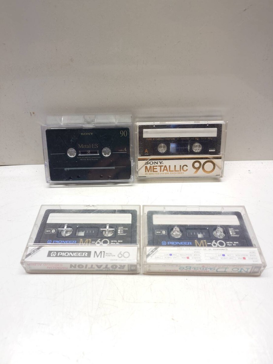 メタルポジションカセットテープ PIONEER M1-60 2本 SONY METALLIC 90 Metal-ES 90 4本_画像1