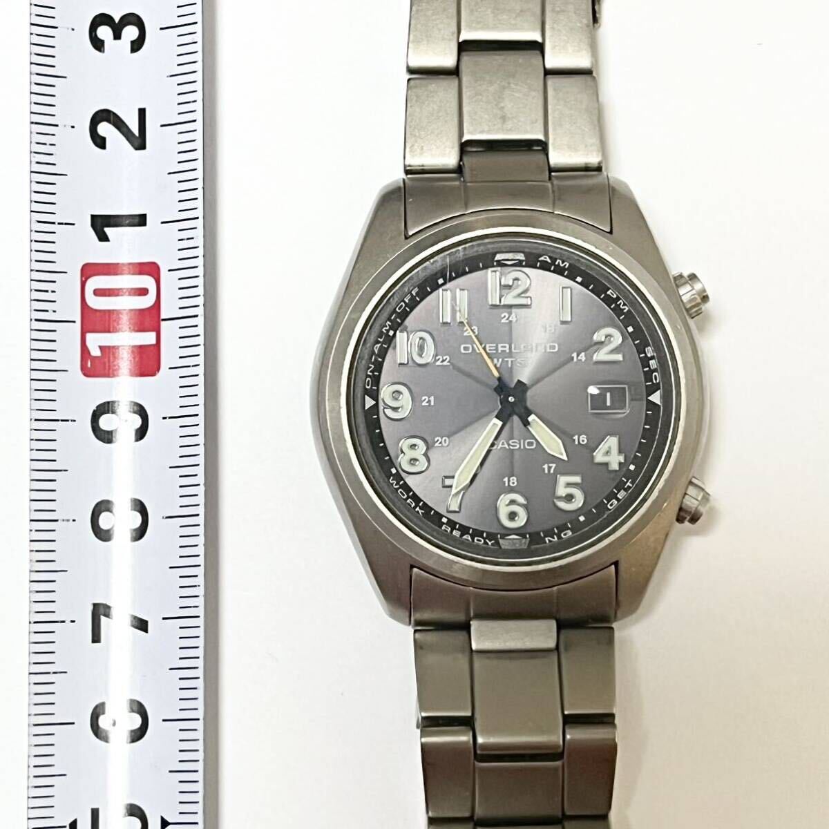 563 稼動品 カシオ CASIO OVERLAND WTS 腕時計 OVW-100TDJ 純正ブレス
