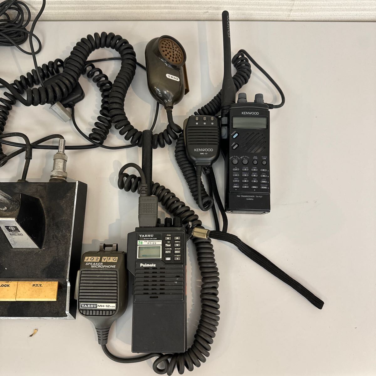 15 ICOM アイコム IC-723 IC-240 IC-250 TRIO TS-120V MC-50 KENWOOD TM-721G UBZ-7 トランシーバー 無線機 まとめて アマチュア無線 _画像4