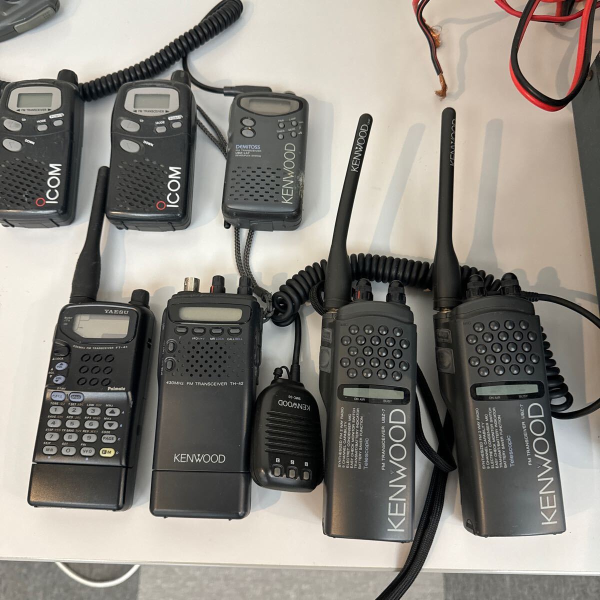 15 ICOM アイコム IC-723 IC-240 IC-250 TRIO TS-120V MC-50 KENWOOD TM-721G UBZ-7 トランシーバー 無線機 まとめて アマチュア無線 _画像7