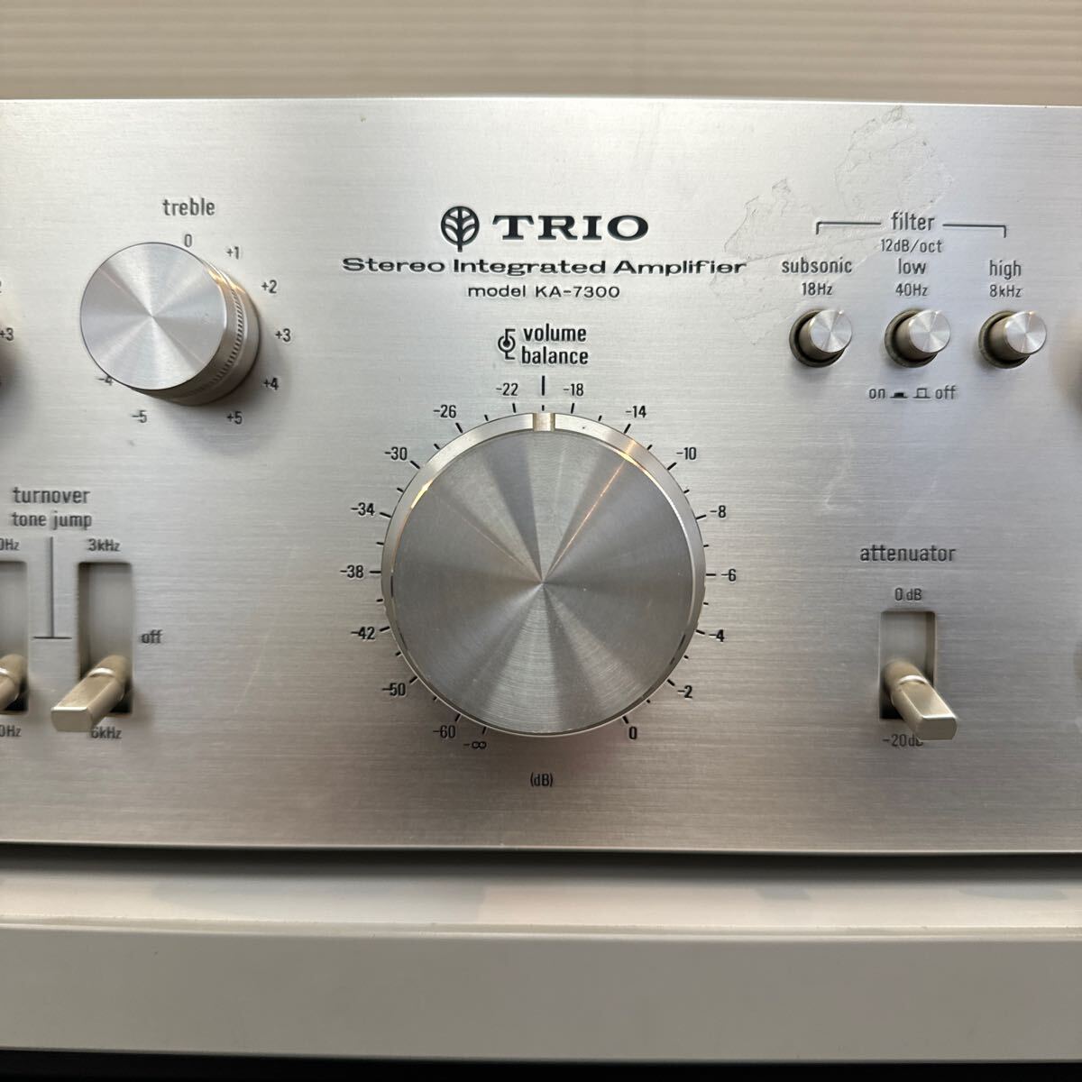 17 TRIO 通電OK トリオ KA‐7300 stereo Integrated Amplifier プリメインアンプ オーディオ機器_画像3