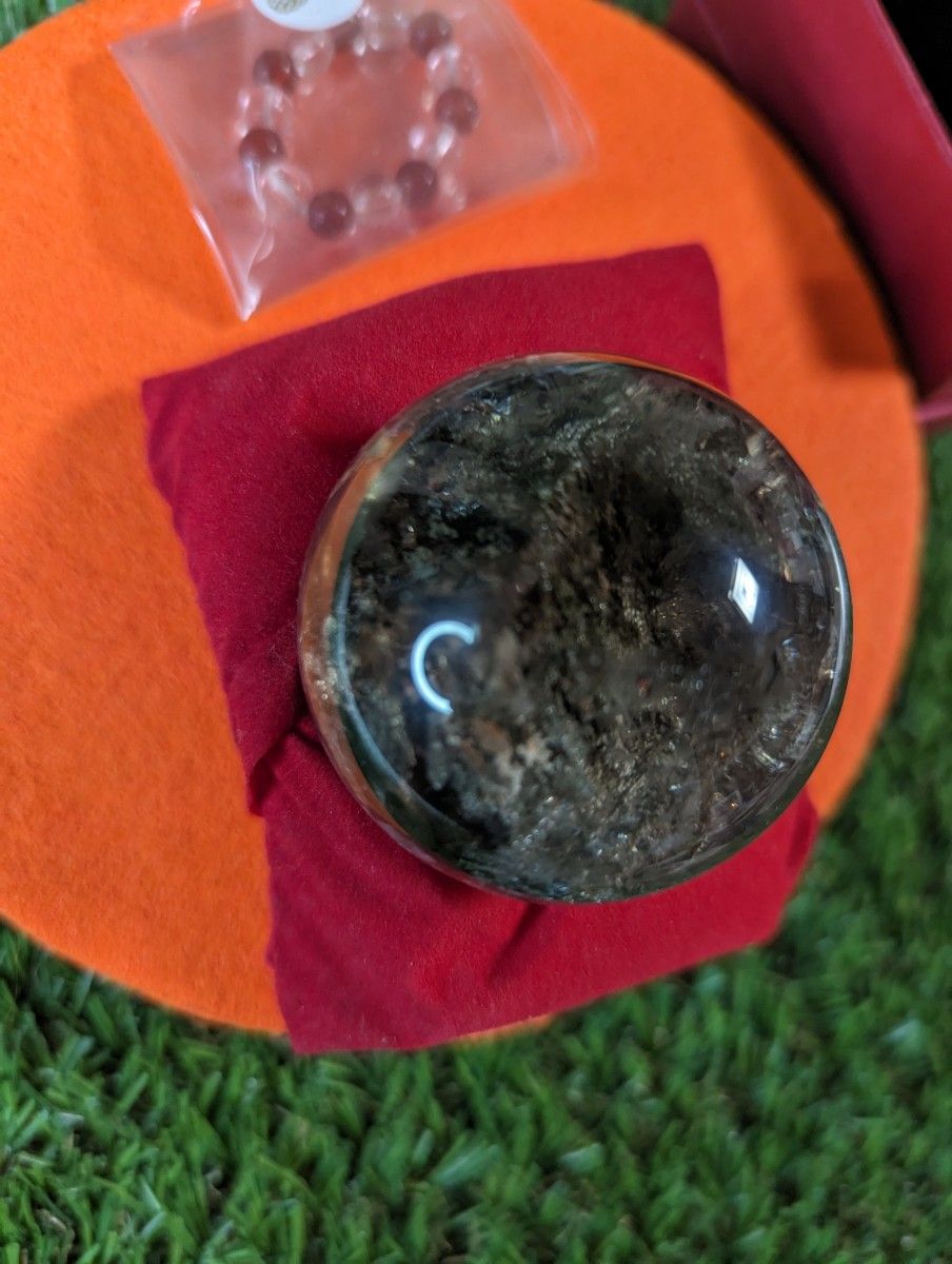 スモーキーガーデンクォーツ水晶　50㍉　置物　 天然 パワーストーン 天然石