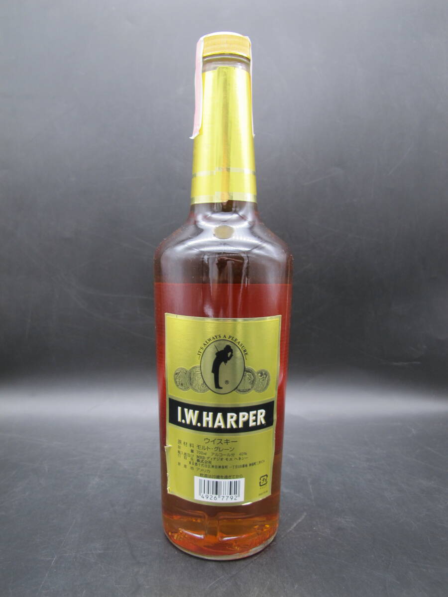  I.W. HARPER IWハーパー バーボンウイスキー 700ml 40%【未開栓品】古酒 オリジナルソーダグラス付きの画像4
