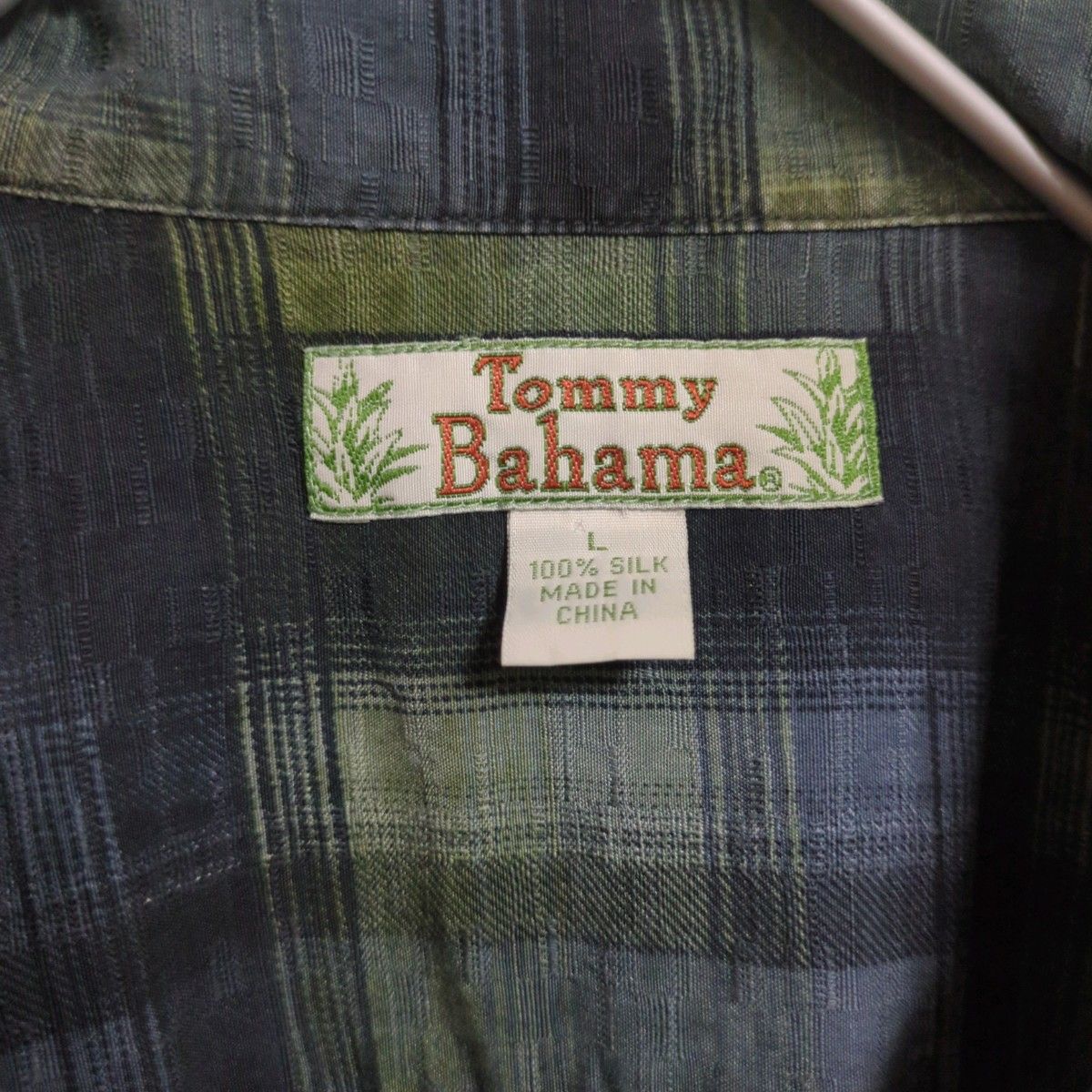 tommybahama トミーバハマ ネルシャツ  オープンカラー シルク オンブレ ココナッツボタン