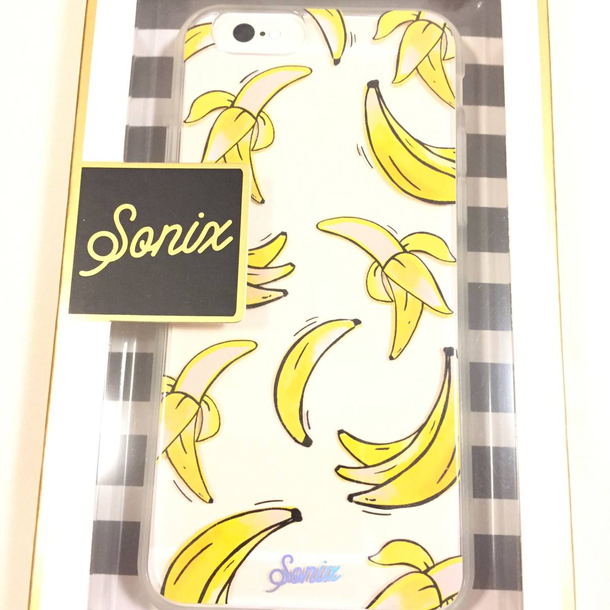 新品 ◆Sonix (ソニックス) iPhone6 ／6s ケース CLEAR COAT CASE THAT'S BANANAS◆ 通常価格3780円_画像2