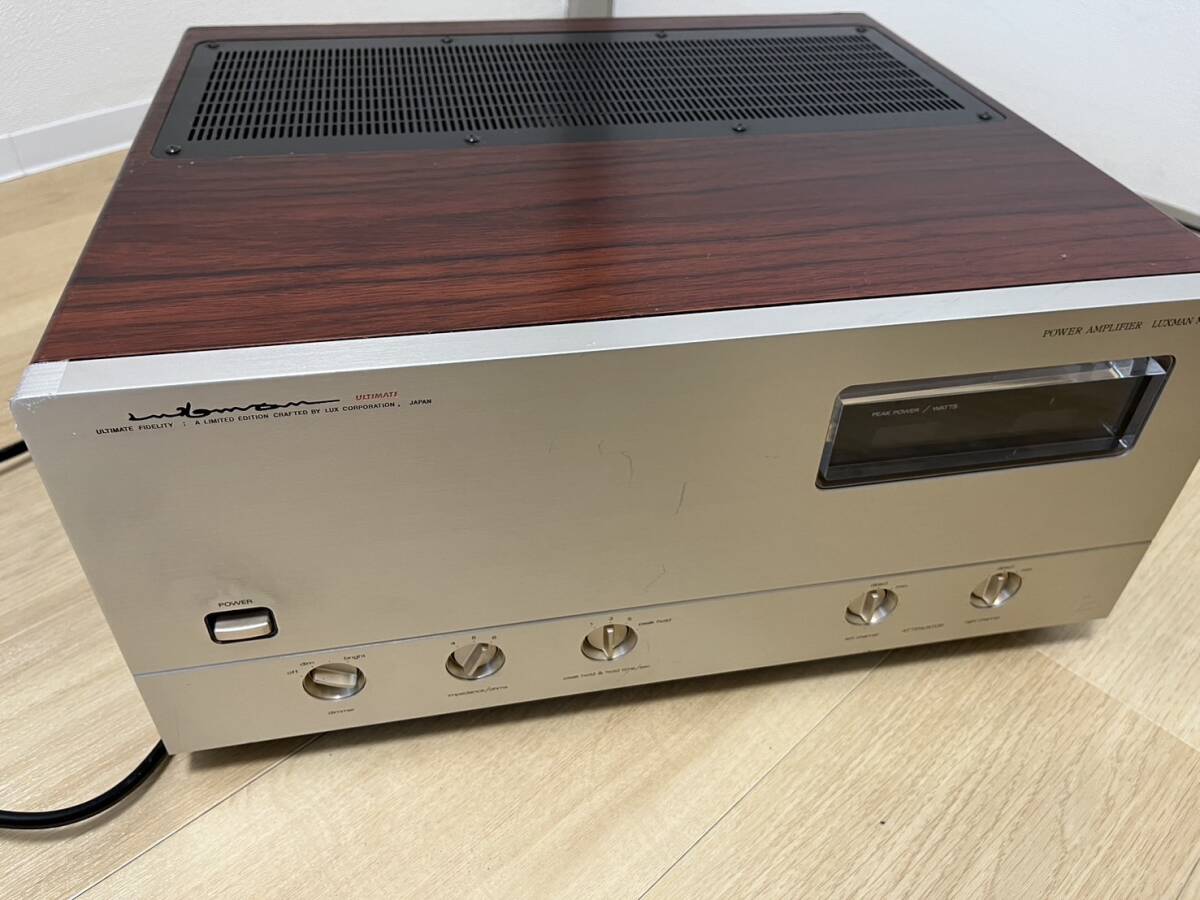 名機 LUXMAN ラックスマン M-06α 純A級ステレオパワーアンプ 【動作品】【バランス接続未確認】【再出品】_画像3