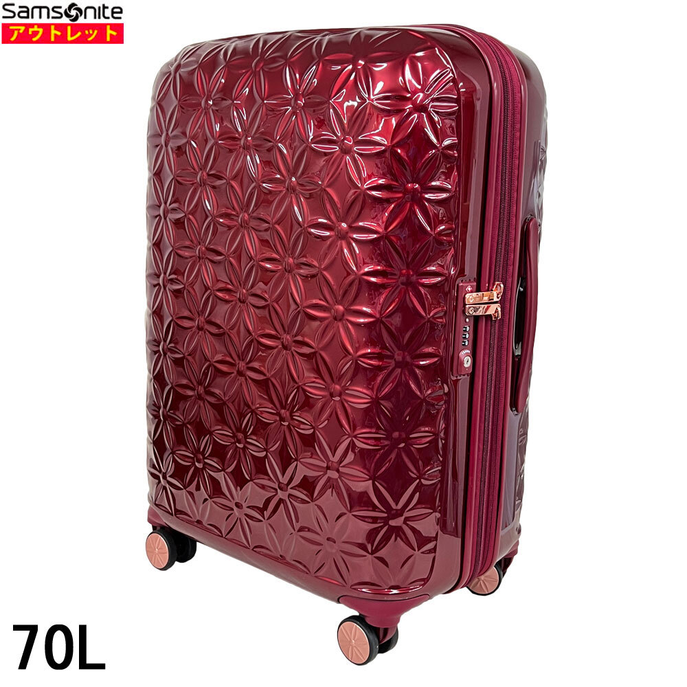  outlet! Samsonite 70Lseo knee THEONI spinner 66/24 red DV7*00002 suitcase parallel imported goods 