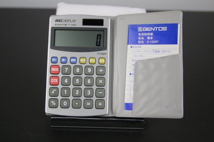  calculator BIGDISPLAY GENTOS P-1028T