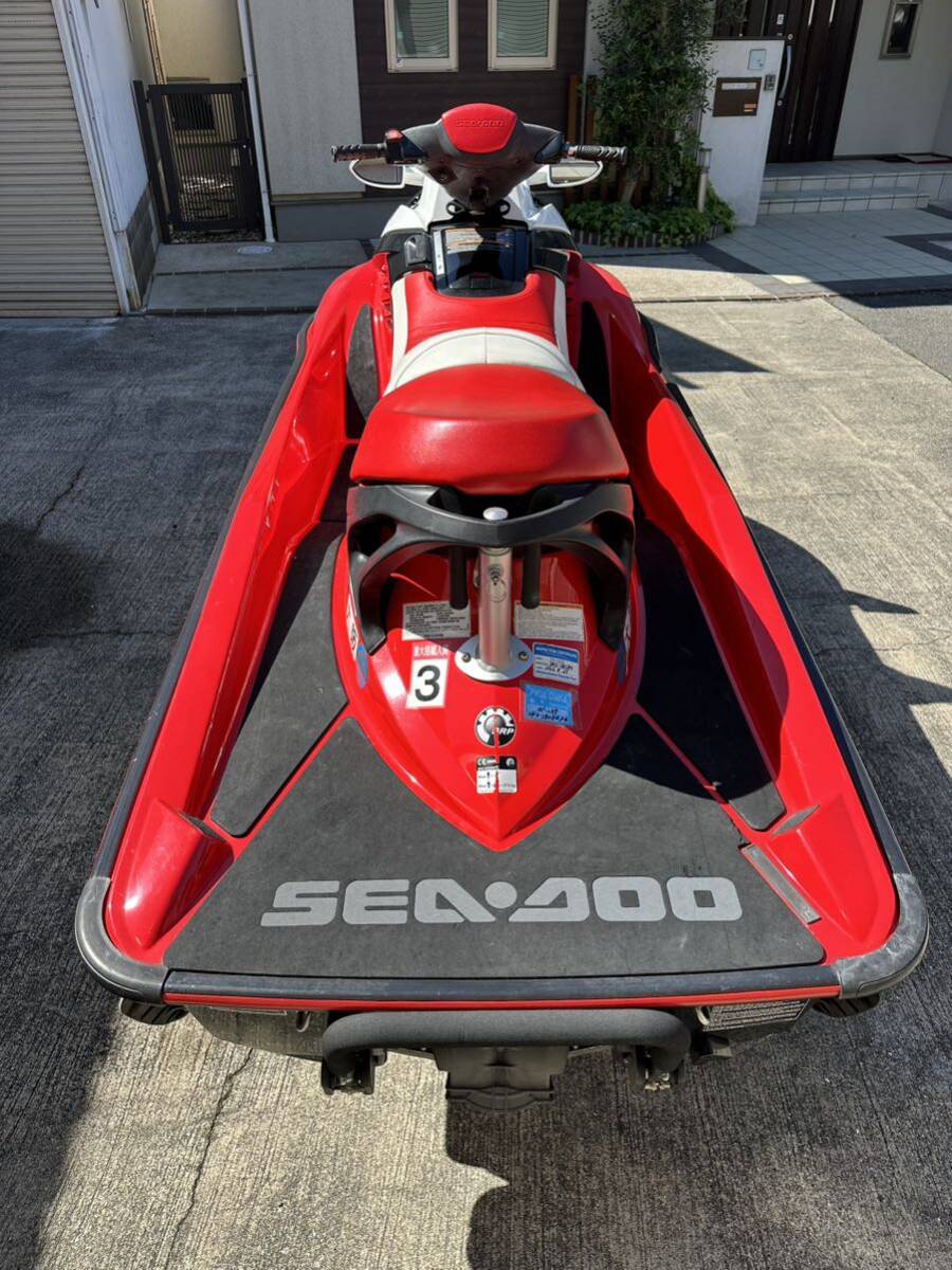 【大阪発】中古艇 SEADOO シードゥ RXT215 2007年モデル スーパーチャージャー付き3人乗り ウェイクポール付き 106h _画像7