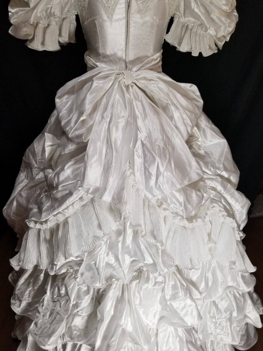 プリンセスタイプドレス フリル リボンたっぷりお姫様ドレス パフスリーブ の画像3