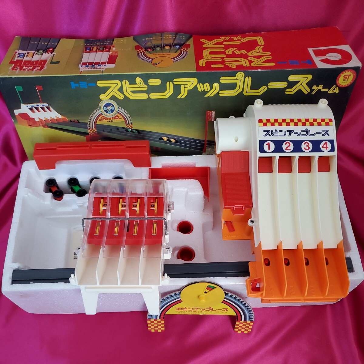 トミースピンアップレースゲーム　昭和レトロゲーム　70年代　稼働品_画像4