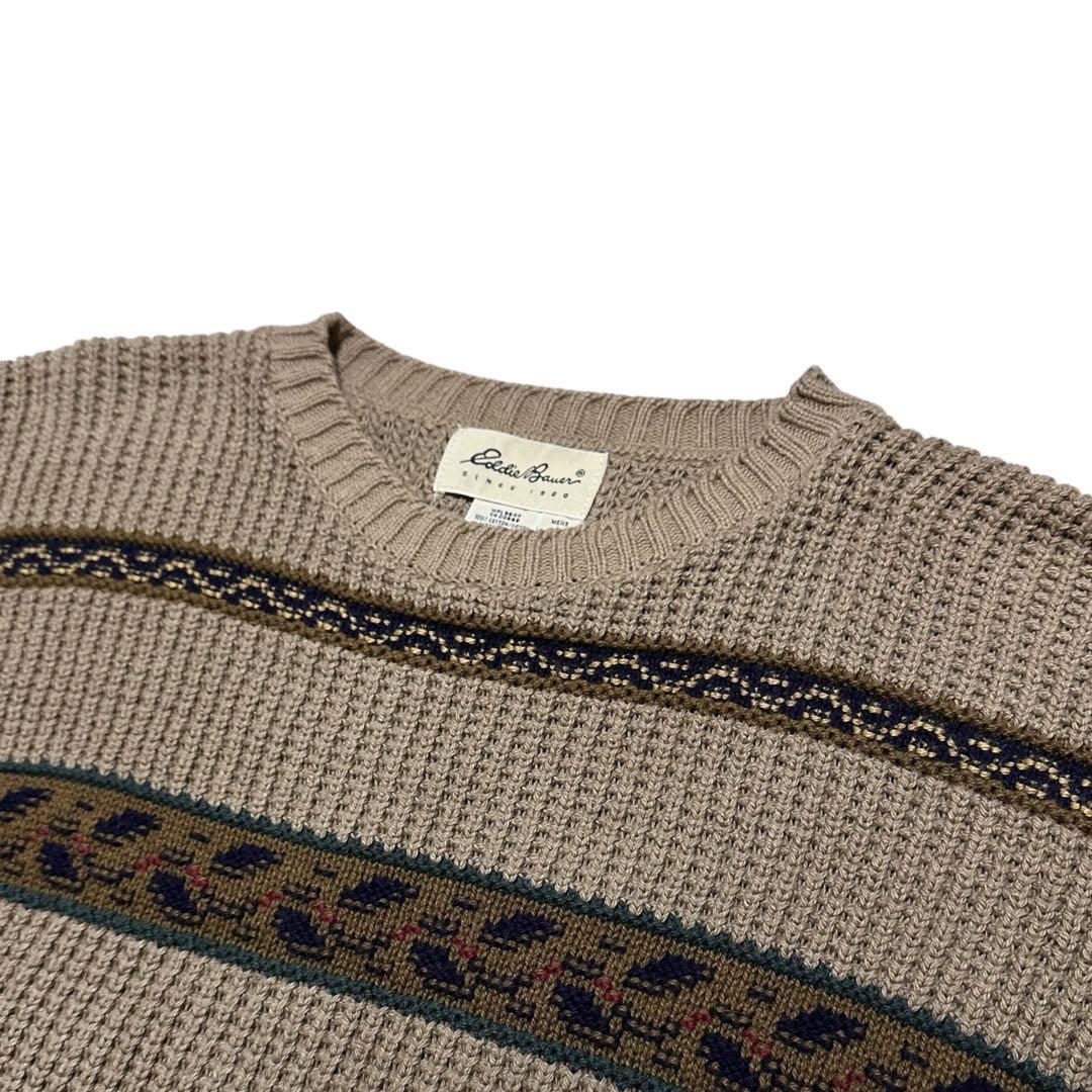 Eddie Bauer 90s ニット USA製 90s】USA製 エディーバウアー コットンニット|Yahoo!フリマ(旧