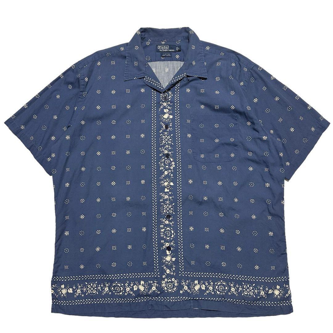 90s Polo Ralph Lauren CLAYTON 半袖シャツ バンダナ 90s POLO RALPH LAUREN CLAYTON SHIRT ラルフローレン 半袖