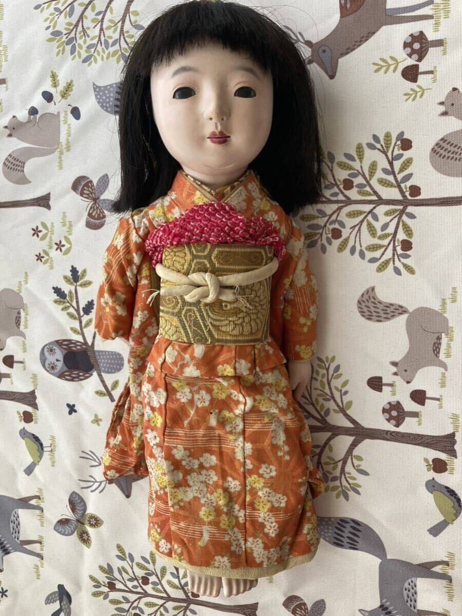市松 抱き人形 市松人形 昭和初期 35㎝の画像5
