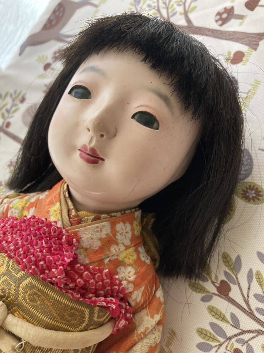市松 抱き人形 市松人形 昭和初期 35㎝の画像2