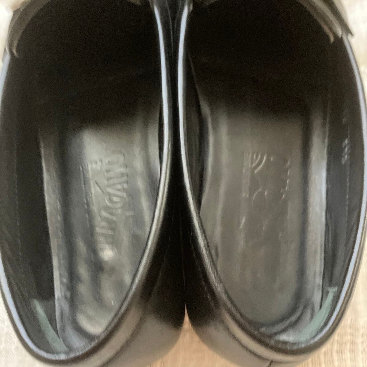 フェラガモ 上質レザー　革靴 シューズ5/1D 黒　ブラック　正規品　22.5