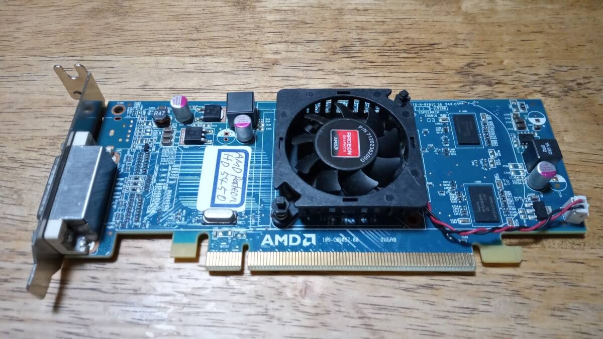 AMD Radeon HD5450 DMS59接続　ロープロファイル_画像1