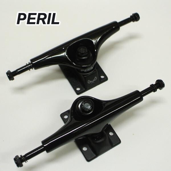 値下げしました！PERIL/ペリル PERIL TRUCK 8.0 ANODIZED BLACK スケートボードトラック スケボー SK8 [返品、交換及びキャンセル不可]_画像1