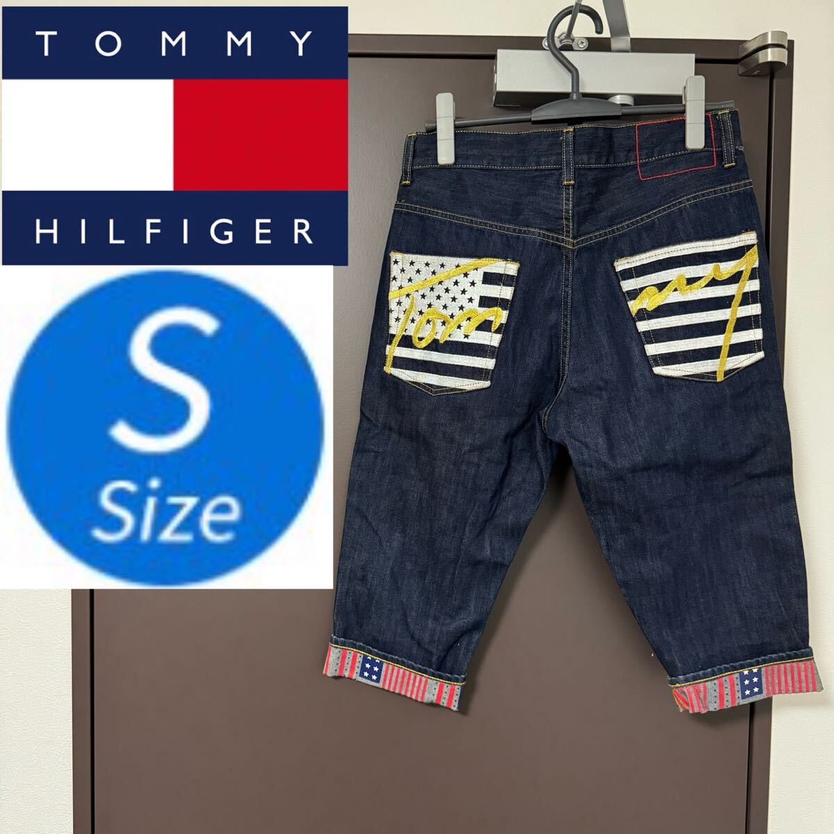 トミーヒルフィガー TOMMY HILFIGER メンズ パンツ ズボン デニム デニムパンツ S ジーンズ Sサイズ ジーパン トミー 短パン ハーフパンツ_画像1