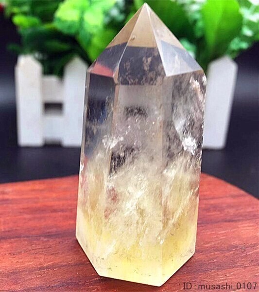 天然 水晶 シトリン 黄水晶 クラスター クオ－ツ クリスタル ポイント パワーストーン ヒーリング 45-60g_画像3
