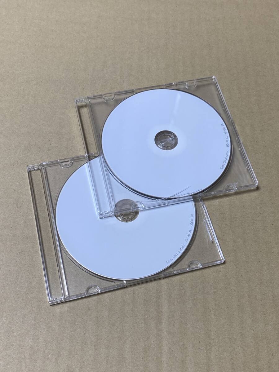 新品 未使用 (ケース破損あり) バラ売り 2枚 SONY ソニー ブルーレイディスク 100GB BD-RE 繰り返し 録画用 2倍速 uz-03の画像1