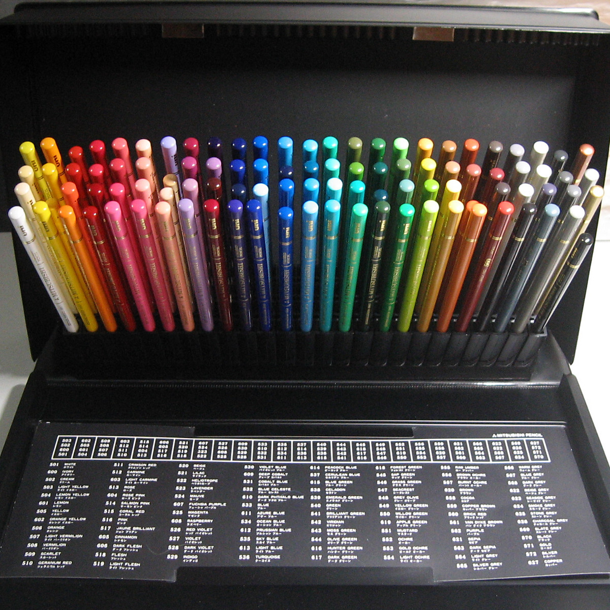 Mitsubishi карандаш uni цветные карандаши Uni цвет 100 -цветный набор (USED)